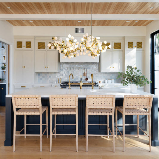 Modern Linear Grape Branch Dining Chandelier