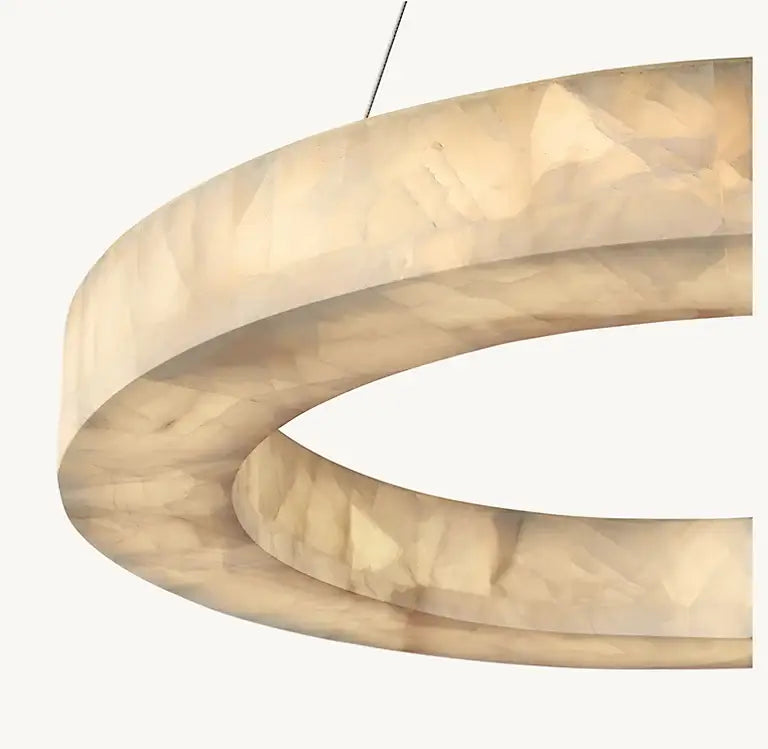 Marble 3-Tier Round Chandelier
