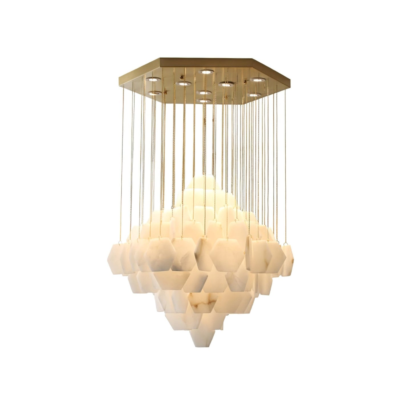 Hexxa Alabaster Cascade Chandelier
