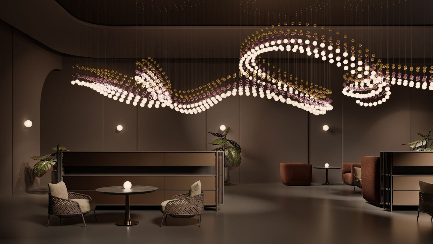 Peaarl Curtain Chandelier