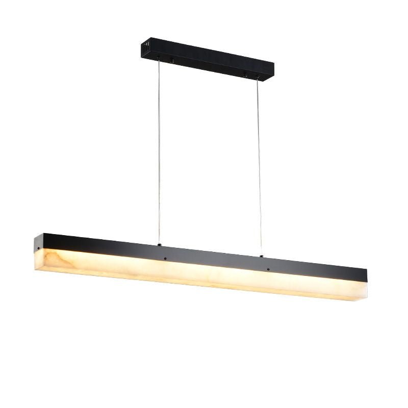 Alabaster Simple Kitchen Island Linear Chandelier