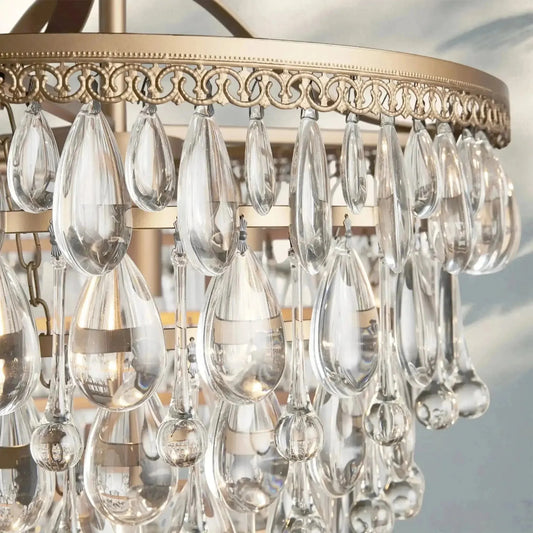 Anabelle Round Chandelier 17''23''H