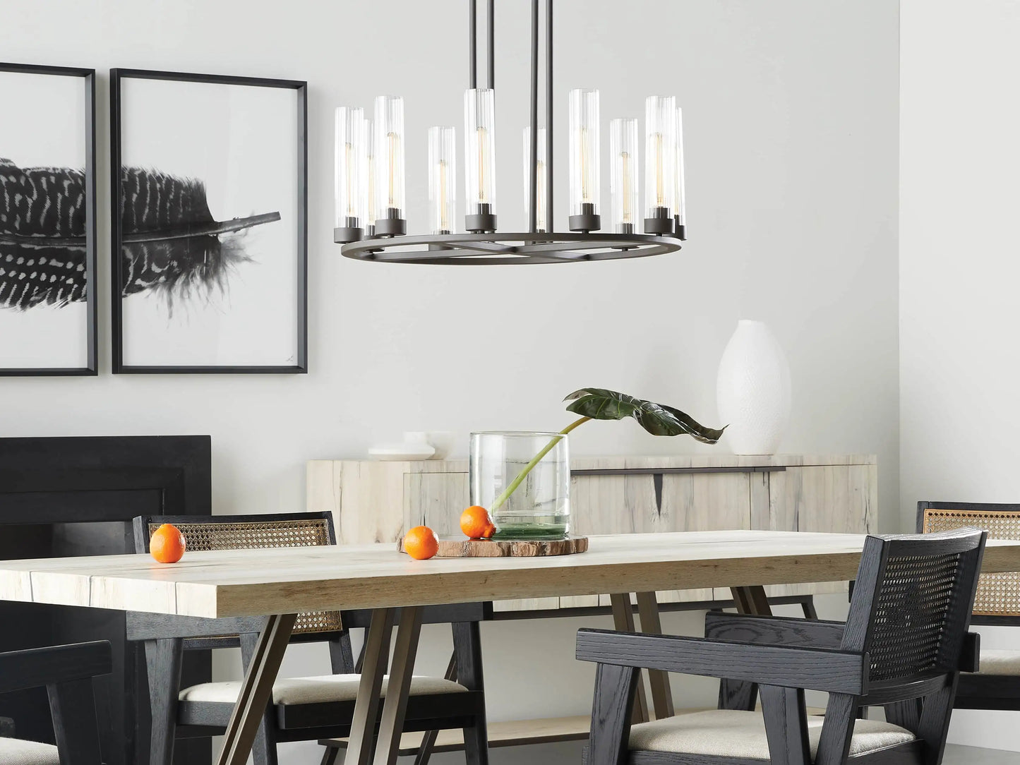 Andreas 10-Light Round Chandelier