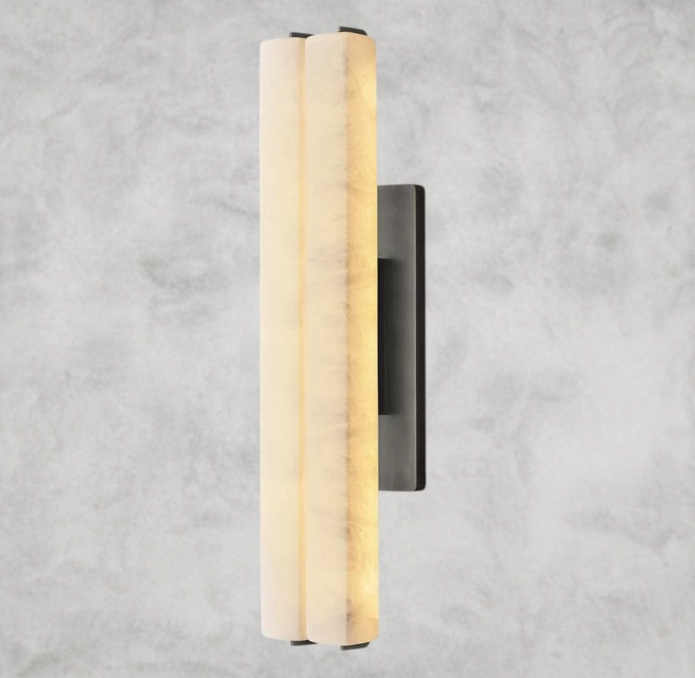 Audubon Alabaster Double Sconce