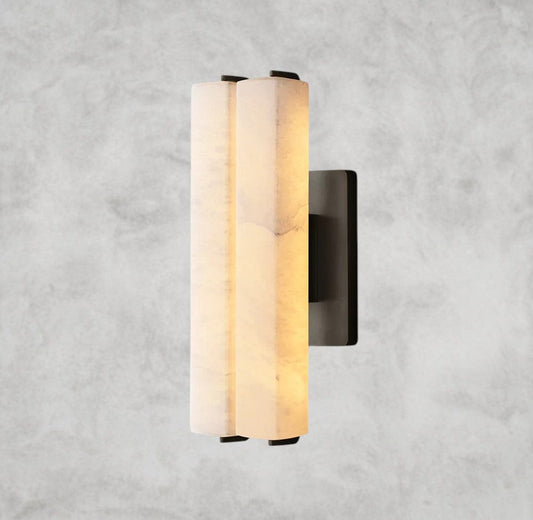 Audubon Alabaster Double Sconce