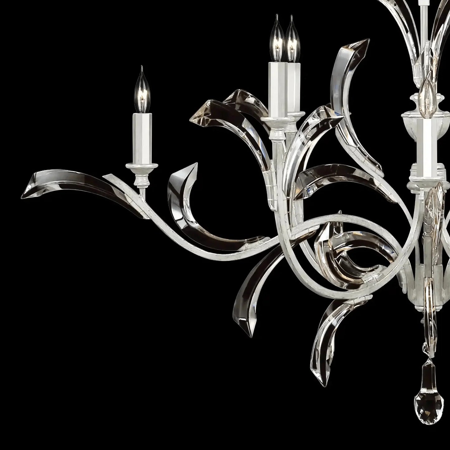 Blush Beveled Arcs 8 - Light Chandelier