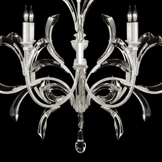 Blush Beveled Arcs 8 - Light Chandelier
