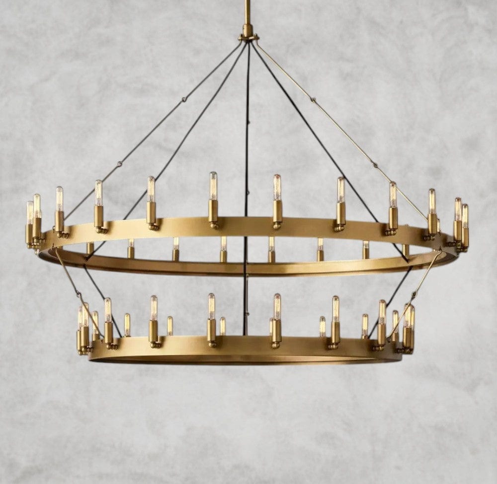 Camino Vintage Filament Two-Tier Chandelier 38", 50", 63", 71"