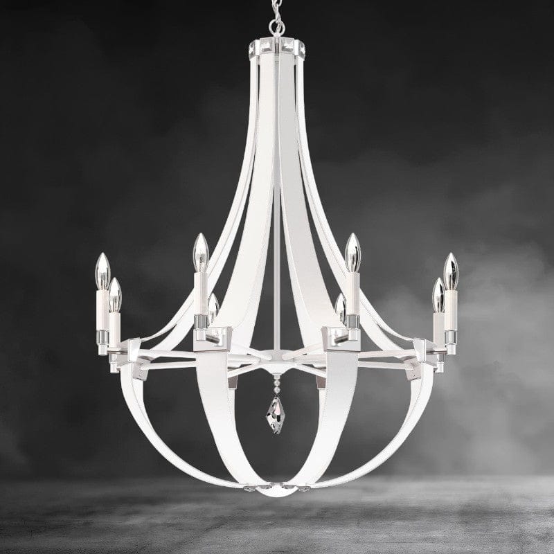 Crystal Empire Chandelier 30"