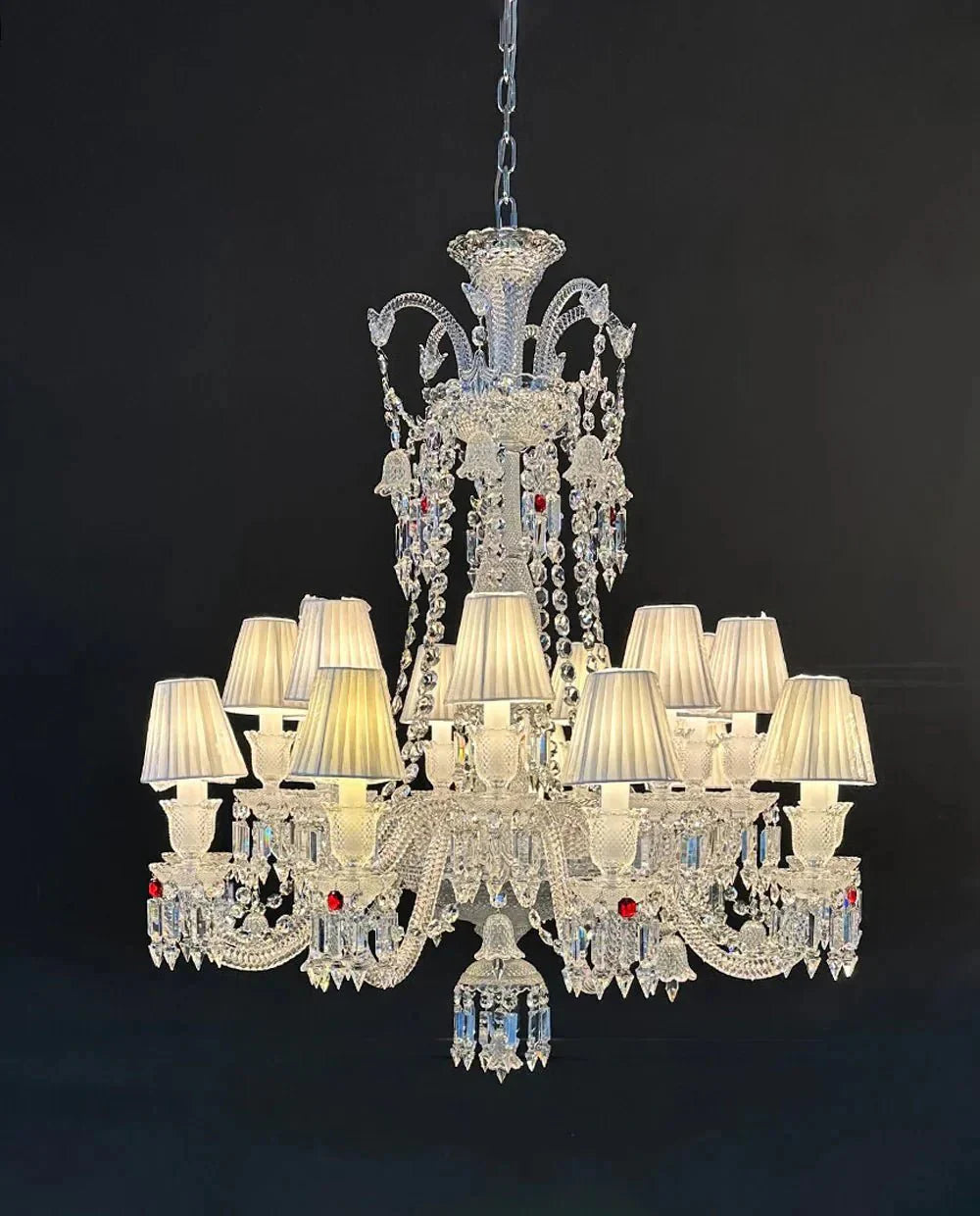 Custom Made 18 Lights Zanith Chandelier Chandelier Crystal Lighting