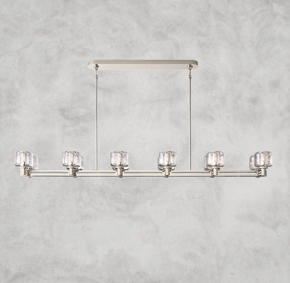 Deemaret double Linear chandelier 54" 72"