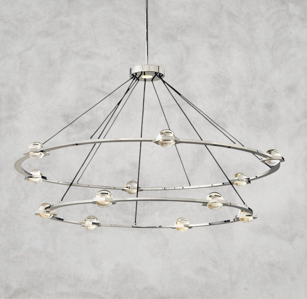 Eclatant Round Two-Tied Chandelier 36" 48" 60"