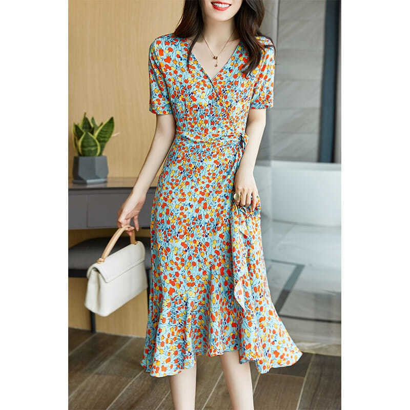 Fleurine Ruffle Midi