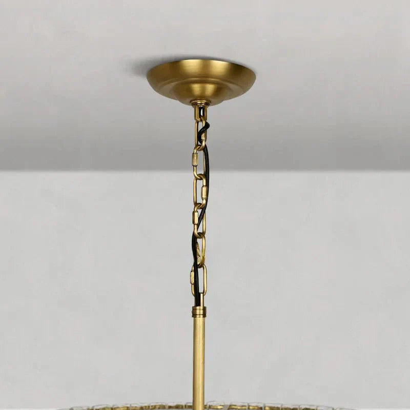 Ghiaccio Glass Oval Chandelier 54''65''