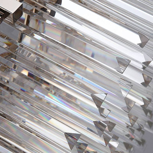 Giovanni Crystal Round Chandelier Polished Chrome
