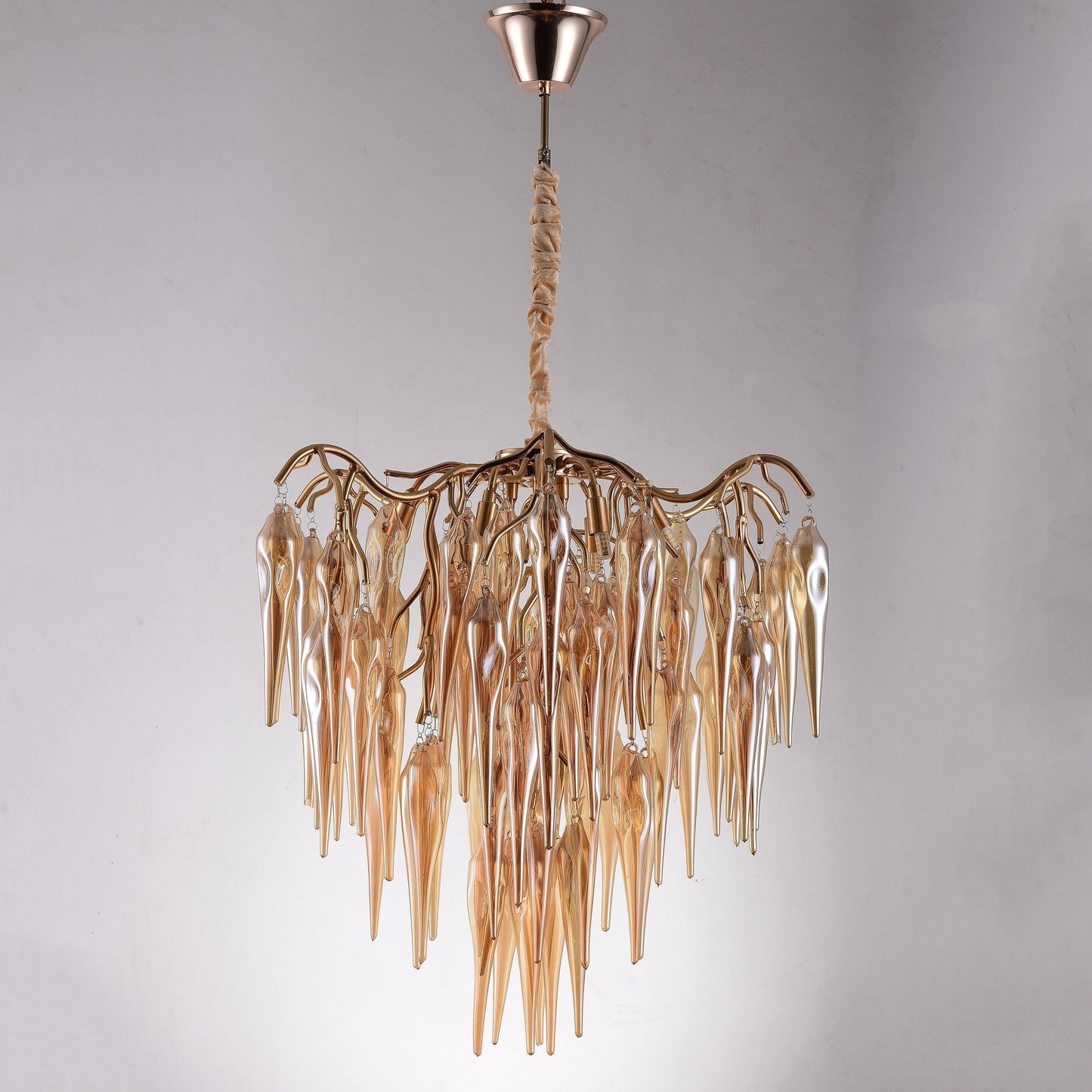 Glacier Organic Branch Round Chandelier