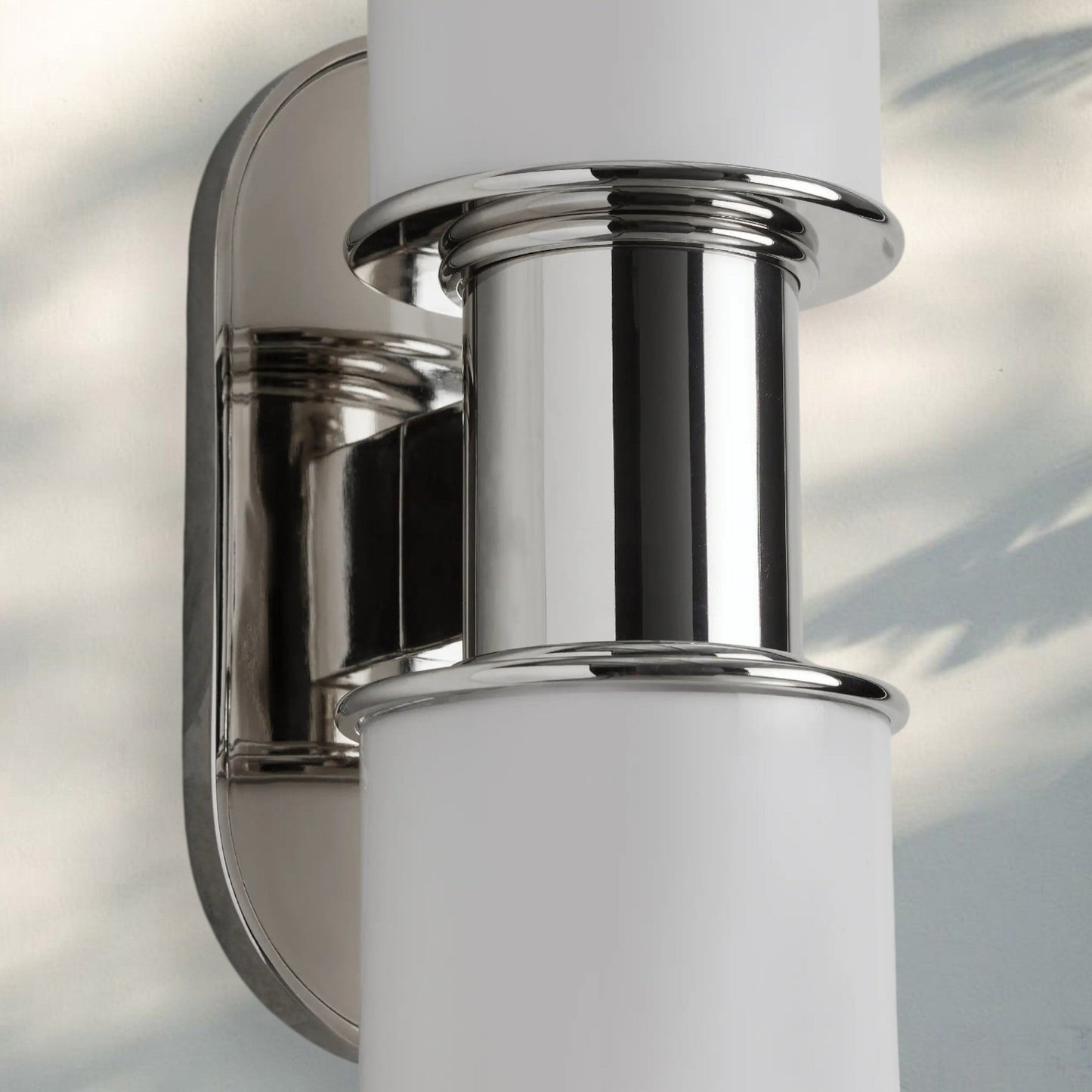 Harline Modern Milk Glass 2-Light Wall Sconce