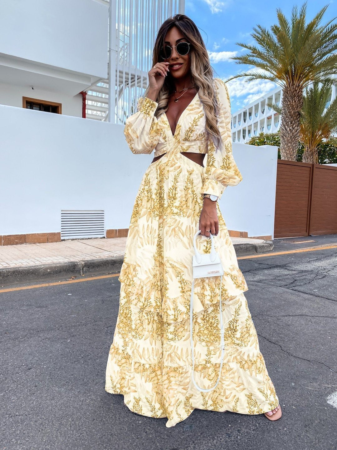Kaelith Botanical Maxi Gown
