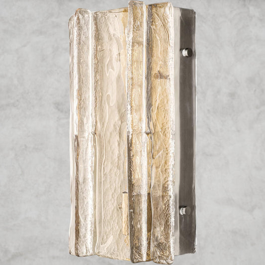 Lattice Clear Glass Sconce 15", 30"
