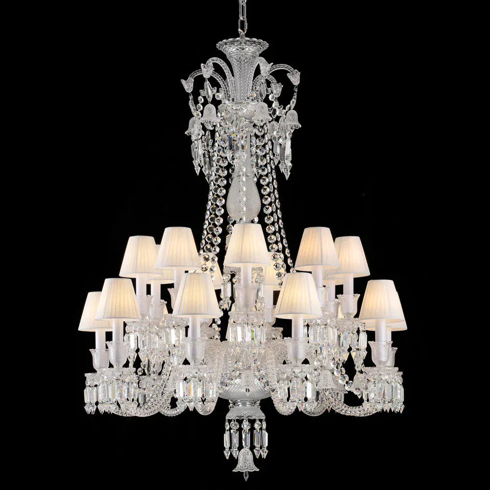 Long Neck Zenith Cristalloire Crystal Chandelier