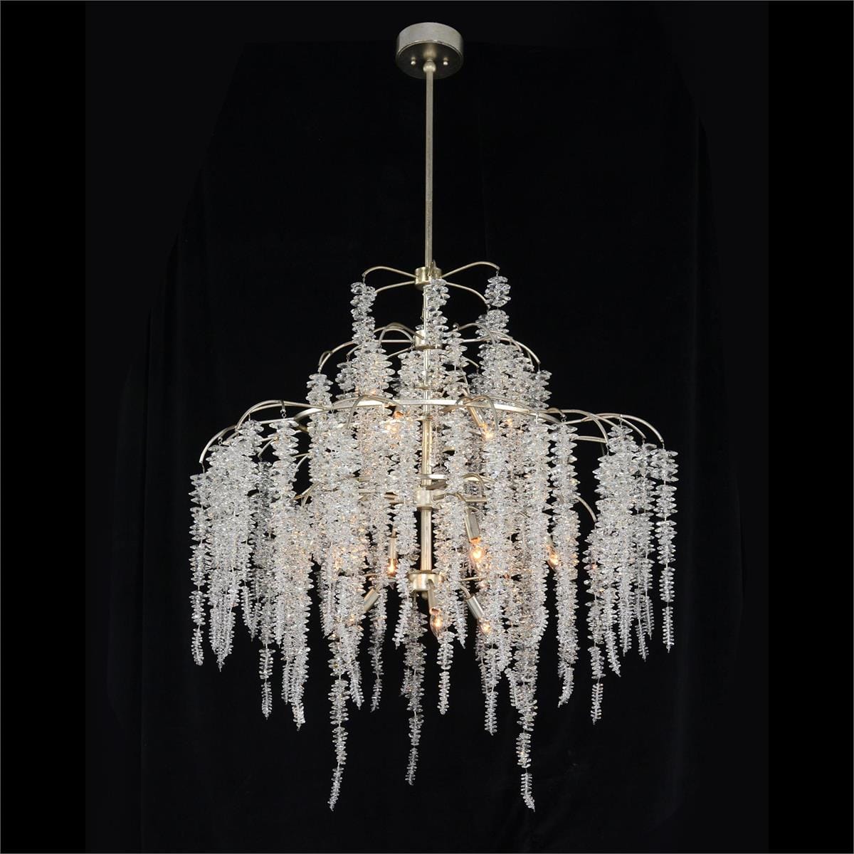 Lunavire Cascading Crystal Twelve-Light Chandelier
