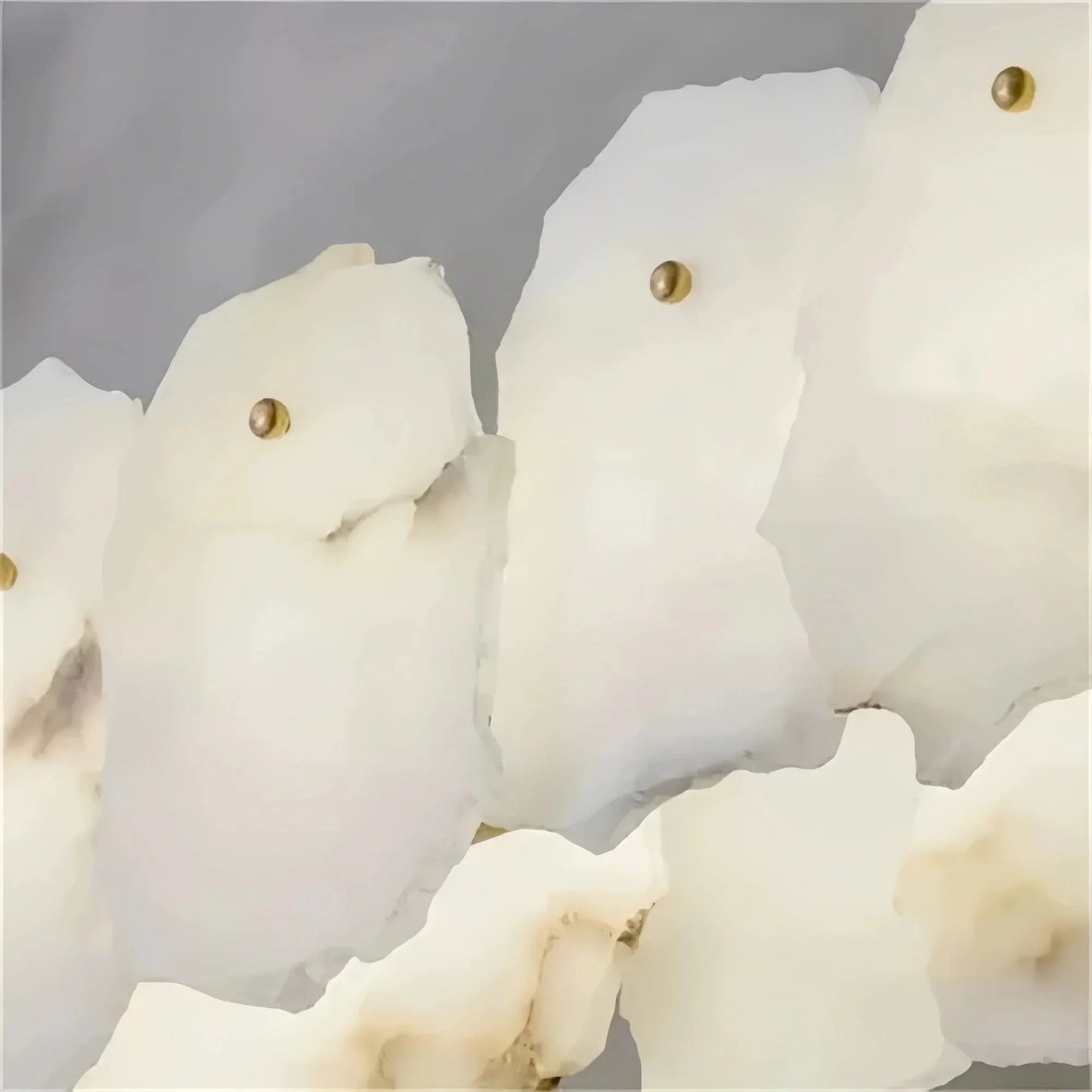Luxury Alabaster Flakes Linear Chandelier Hanging Rod Light