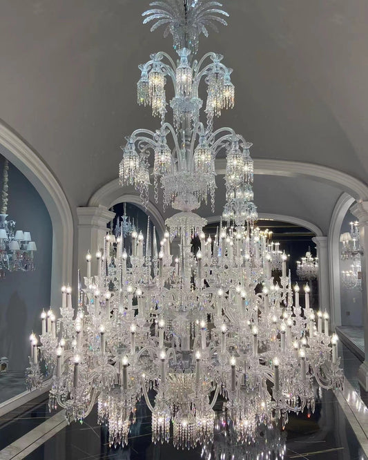 Luxury Large Multi Candles Chandelier Islam Crystal Ceiling Lighting Fixture For Living Room/ Hall Decoration