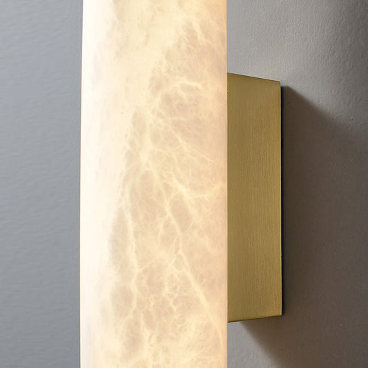 Modern Alabaster Bathroom Sconce