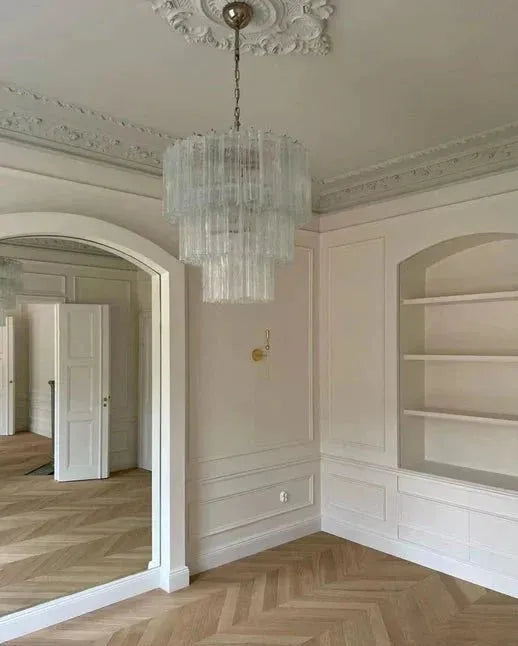 Modern Art Design 3/4/5/7-Tier Hand-blown Glass Tiered Chandelier