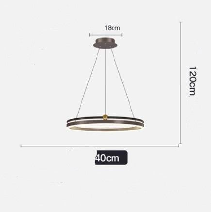Modern Brushed Aluminum LED Fish Chandelier
