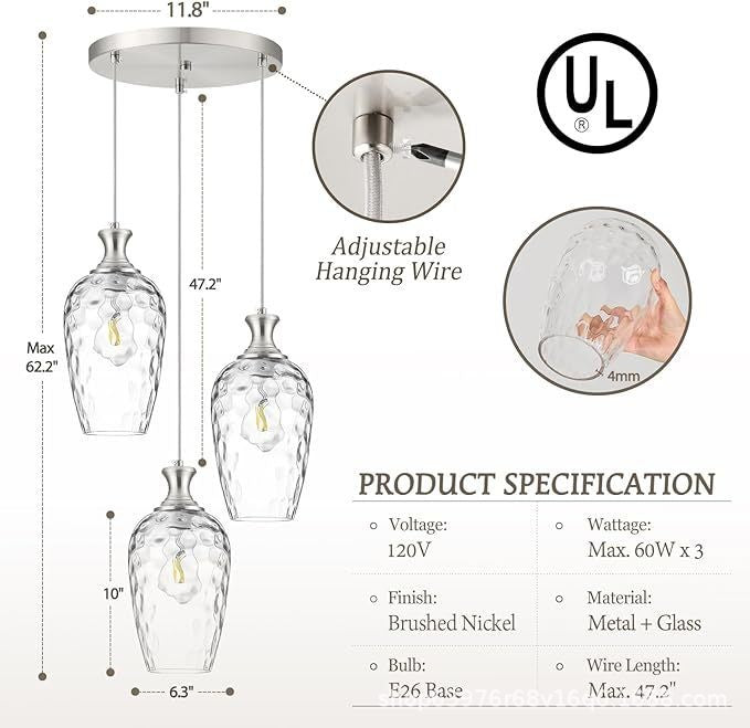 Modern Glass Mini Pendant Light