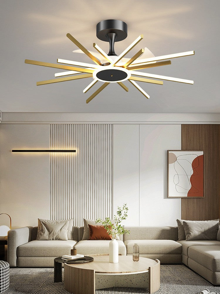 Nordic Light Luxury LED Ceiling Fan Pendant Light