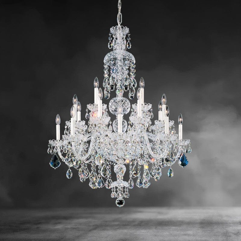 Oldie 25-light crystal chandelier 35"