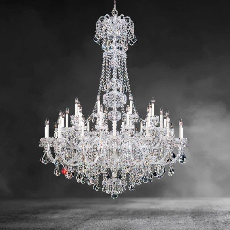Oldie 45-light crystal chandelier 60"