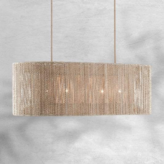 Farrington Abaca Linear Chandelier 42"