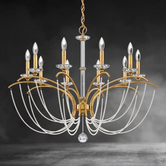 Priscilla Crystal Candlestick Chandelier 36"