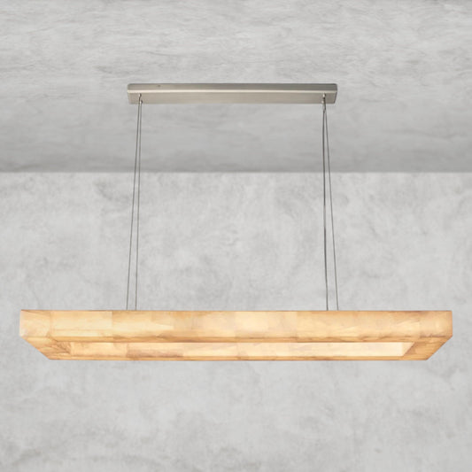 Rivage lueur rectangular chandelier 54", 72"