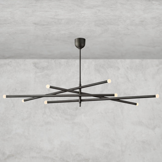 ROUSSEAU 8-LIGHT MOBILE ORB CHANDELIER 53", 68"