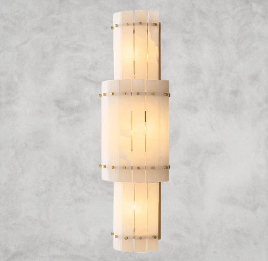 San Marco Alabaster Grand Round Sconce