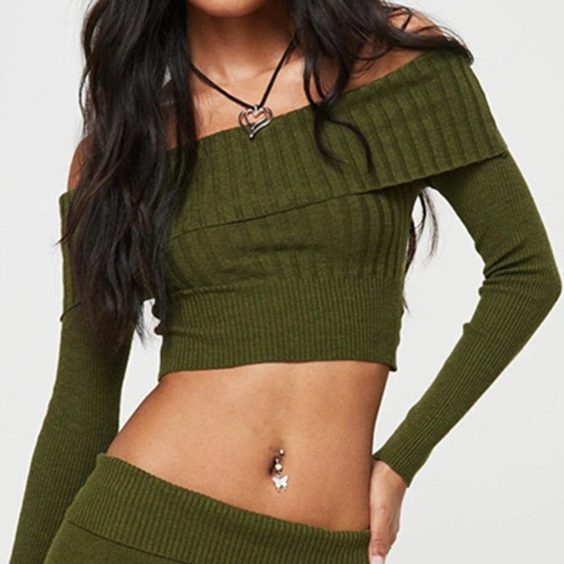 Serenai Off-Shoulder Knit Top