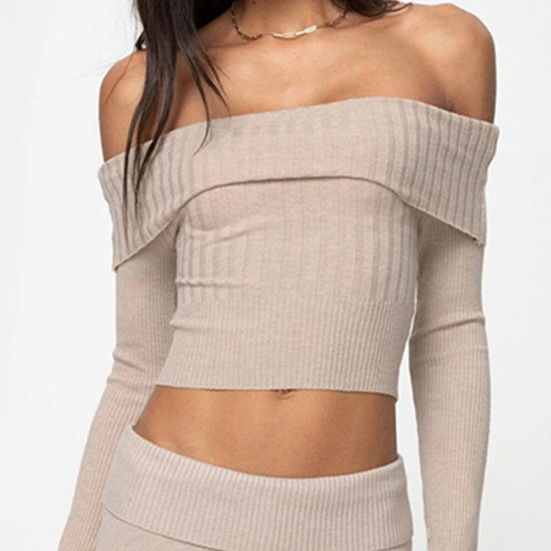 Serenai Off-Shoulder Knit Top