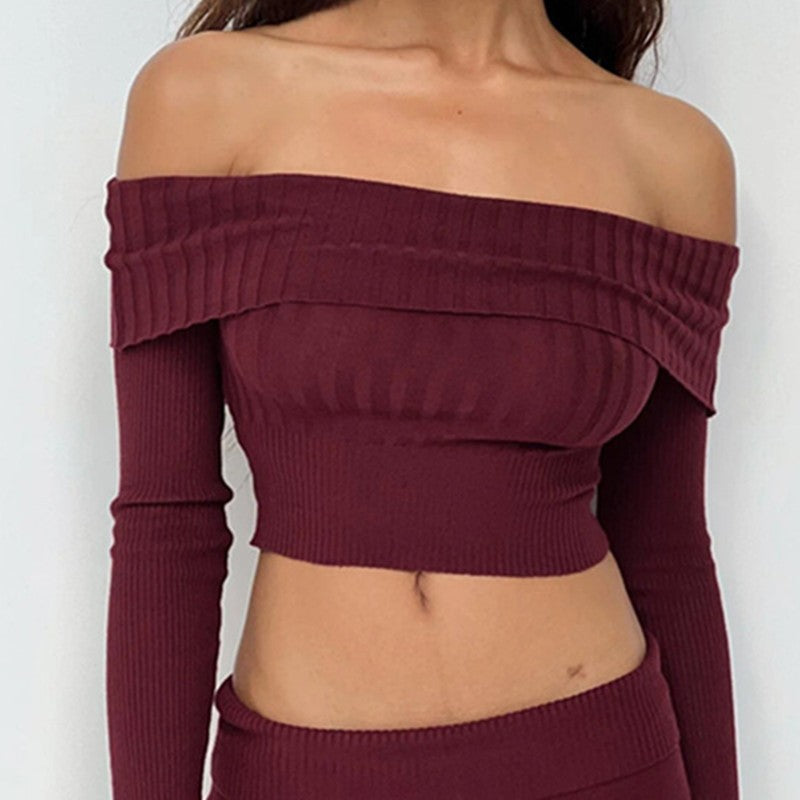 Serenai Off-Shoulder Knit Top