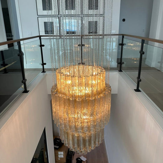 Serenella Round Chandelier for Foyer/Entry