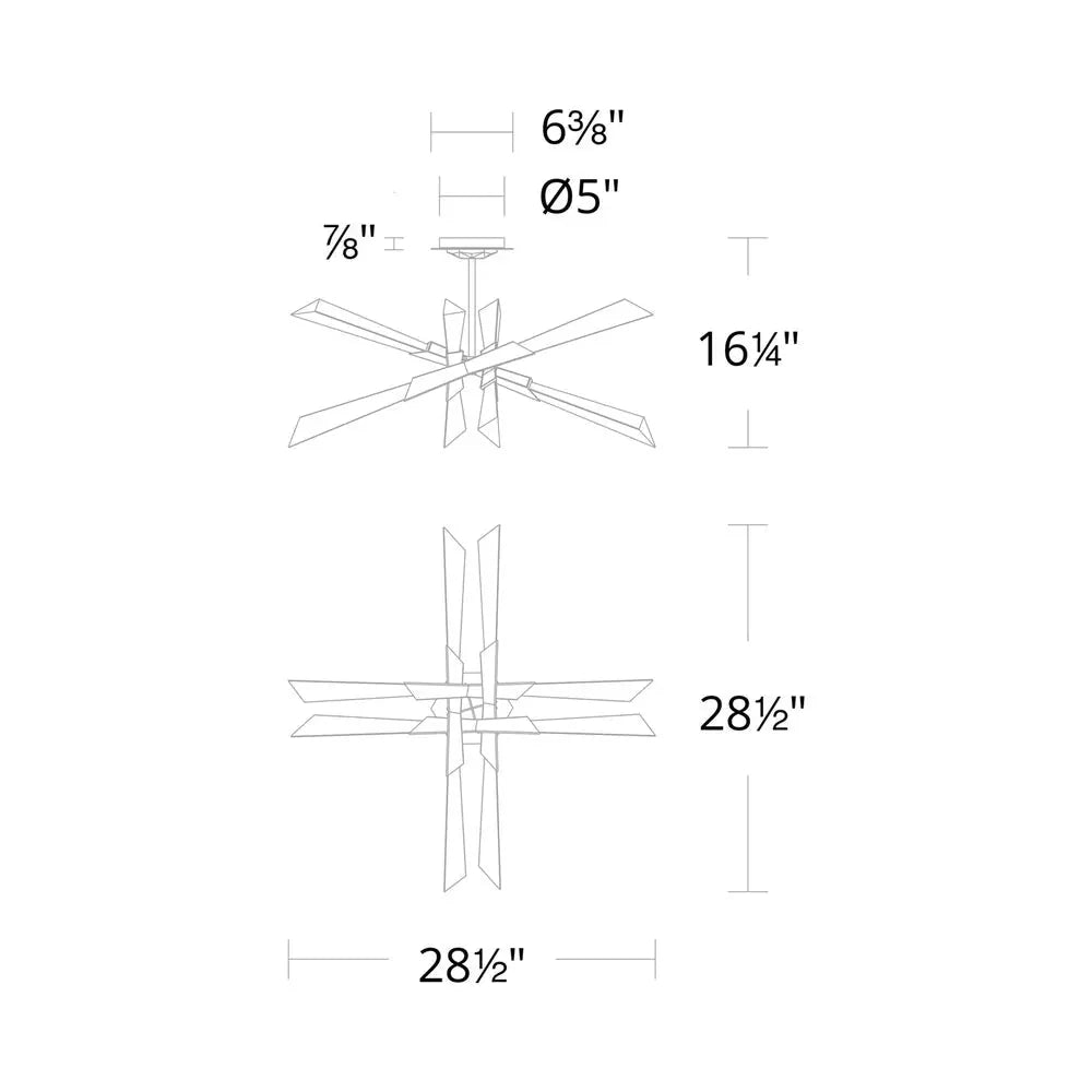 Solitude LED Semi Flush Mount Ceiling Light