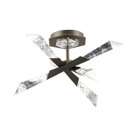 Solitude LED Semi Flush Mount Ceiling Light
