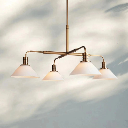 Theron Glass Round Chandelier 30'' 52''