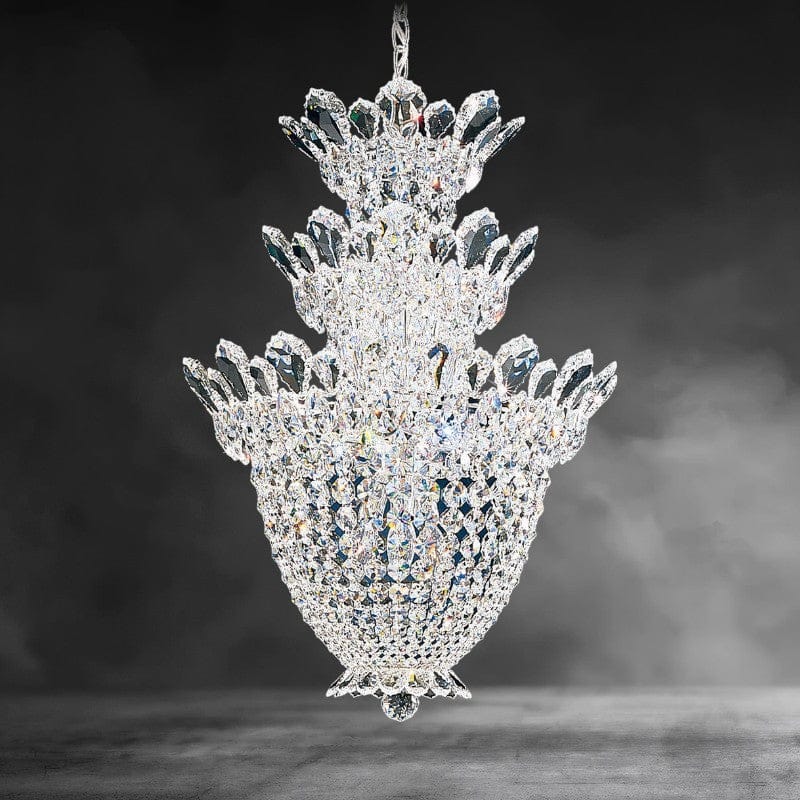 Trillane 3-layer Crystal Chandelier 48"