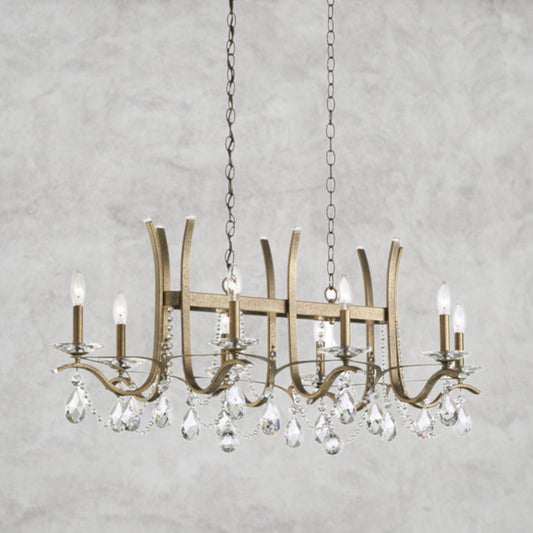 Vesca Long Chandelier 46"