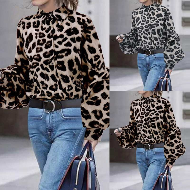 Zyra Leopard Mesh Top