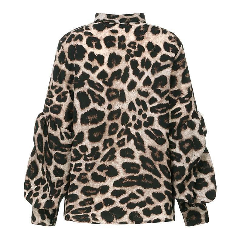 Zyra Leopard Mesh Top